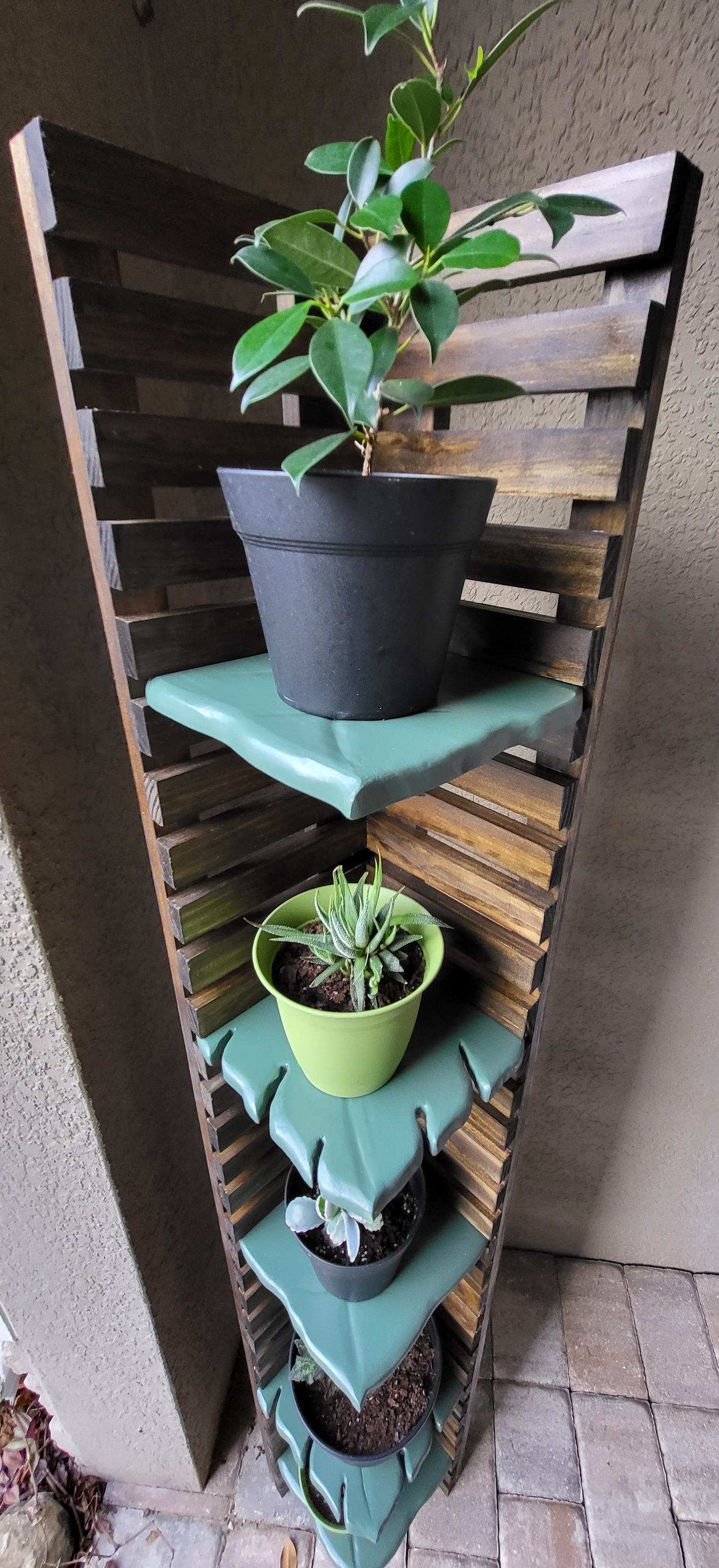 Custom Wooden Plant Tower