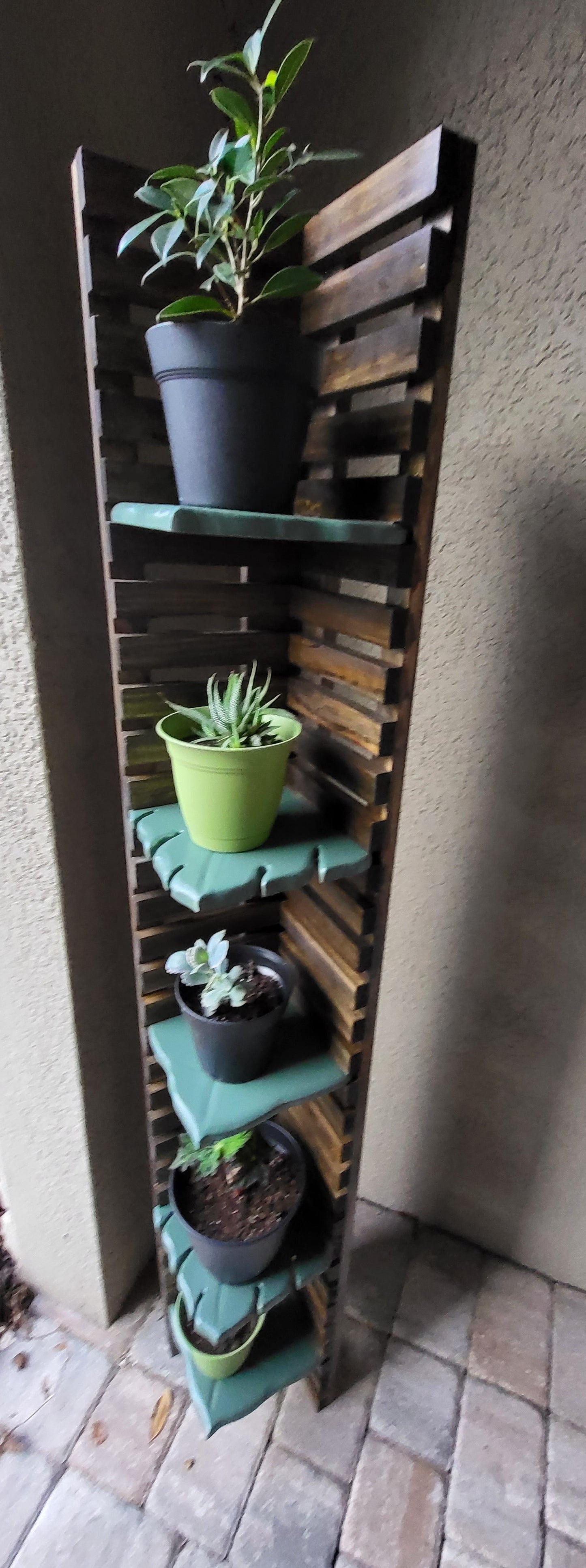 Custom Wooden Plant Tower